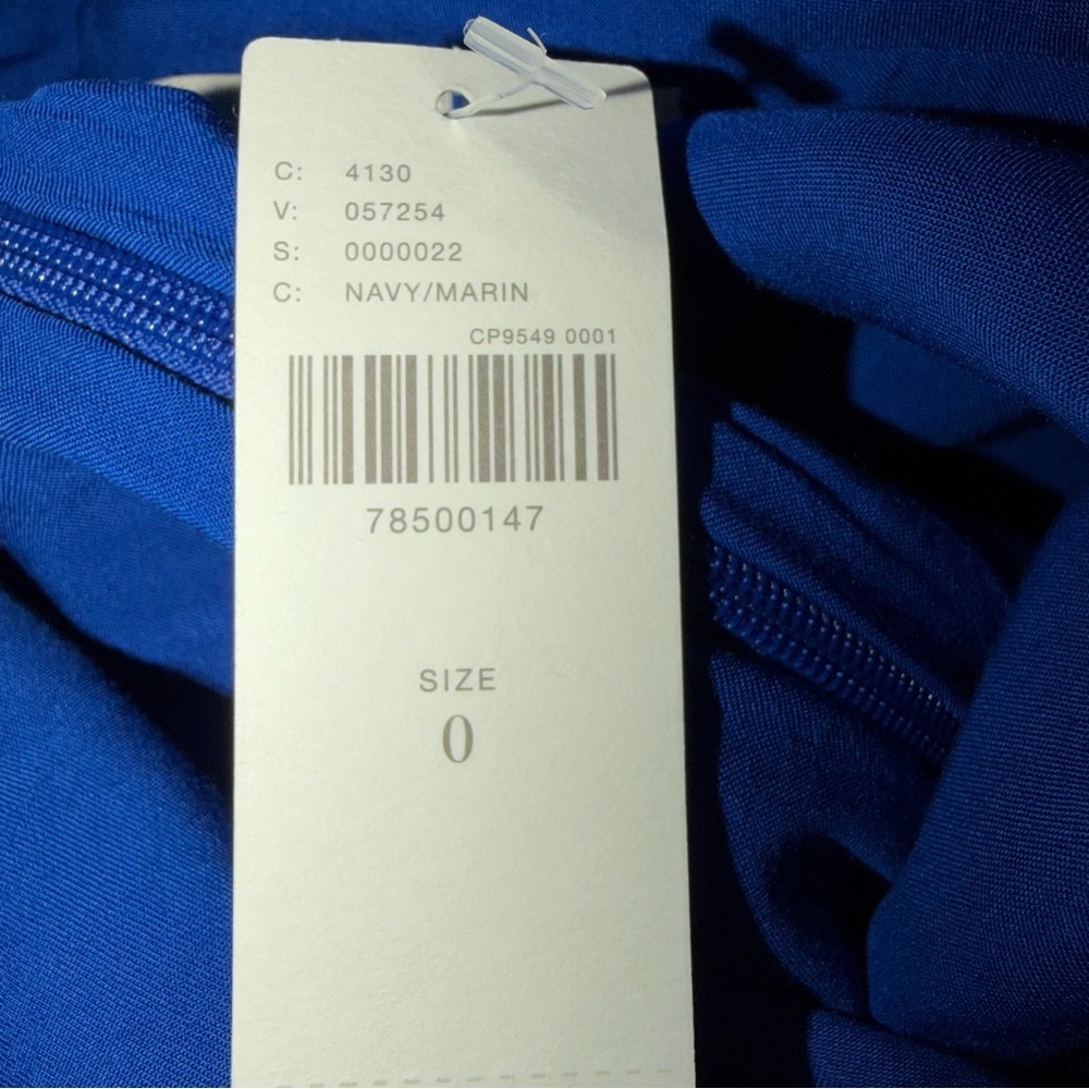 Maeve From Anthropologie Cobalt Blue Faux Wrap Dress NEW WITH TAGS Size 0 - Picture 8 of 10